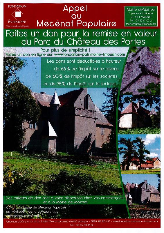 affiche mecenat les portes